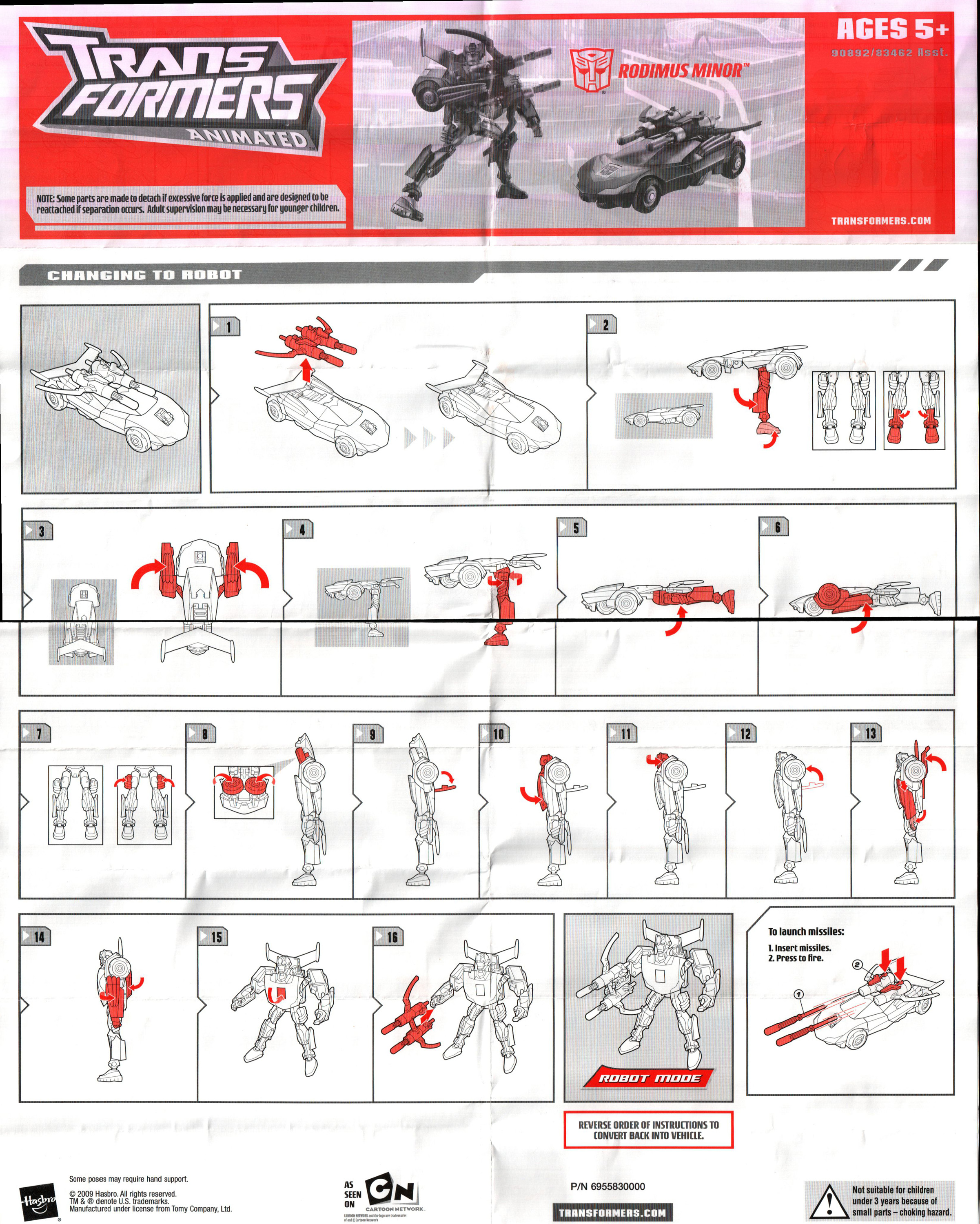 Deluxe Class Rodimus Minor (Transformers, Animated, Autobot
